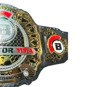 Ceinture de champion du monde de MMA Bellator, sangle noire, design or et rouge, qualité supérieure, ceinture de titre pour les fans et les collectionneurs de MMA - Product Image 4