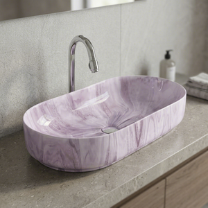 Commercial Rectangular Ceramic Countertop Wash Basin Single Hole Porcelain Bathroom Vanity Sink Bowl - Product Image 4