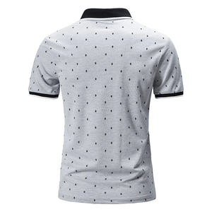 Polo Homme Slim Fit Manches Courtes Qualité Export OEM ODM Vente en Gros Production de Polos Décontractés en Coton - Product Image 3