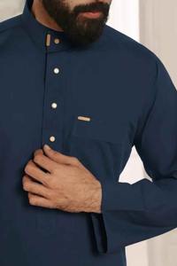 Thobe Émirati Premium Marron – Vêtement Arabe Traditionnel de Luxe Élégant pour Homme – Jubba en Coton Doux, Respirant et Antistatique – Style Islamique Moderne - Product Image 5