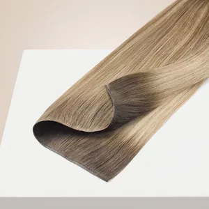 Peluca de Cabello Humano Rubio Ceniza Ombre Largo, Base de Seda con Cutícula Completa, 100% Densidad, Estilo One Direction - Product Image 1