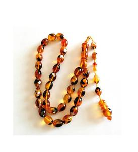 Rosario Tasbih de Perlas de Agua Dulce Redondas Hechas a Mano de Alta Calidad con Piedra Principal y Diseño Islámico - Product Image 2