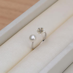 Set de Anillos de Plata S925 con Diseño de Flor y Concha, Inspirado en Song Hye Kyo, para Pendientes, Accesorios DIY, Modelo 1289 - Product Image 3