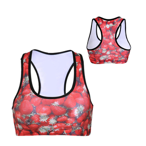 Soutien-gorge de sport pour femme, dos nageur, col ras du cou, blocs de couleur contrastants, maintien moyen, respirant, pour fitness et activités sportives - Product Image 1