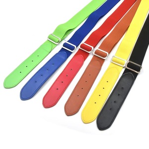 Custom Adjustable <b>Elastic</b> Baseball Softball <b>Belt</b> PU Leather Alloy D-Ring Buckle Sports Uniform Youth Adult Team 1.5" - Product Image 3