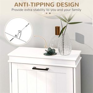 Armadio Portascarpe Bianco con Organizzatori per la Tua Collezione di Calzature - Product Image 5