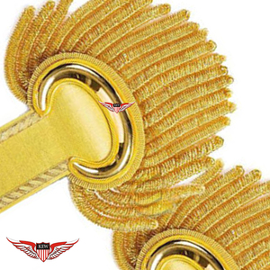 KEW Epaulettes de Hombro con Flecos de Oro Francés, Altamente Personalizables, Hechas a Mano, Ceremoniales Napoleónicas con Flecos - Product Image 3