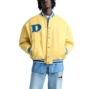 Blouson aviateur universitaire avec logo personnalisé de haute qualité pour hommes, uniforme d'hiver 2025, vente en gros - Product Image 1