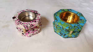 Difusor de Incienso Mubkhar Árabe de Diseño Único con Patrón Floral, Hecho a Mano en India - Product Image 5