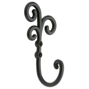 <b>Black</b> Powder Coated Iron Wall <b>Hook</b> For Hanging Baskets And Outdoor Decorative Plant Containers - Product Image 1
