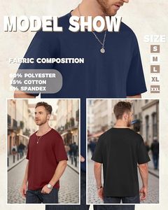 เสื้อยืดโอเวอร์ไซส์ผ้าฝ้ายแท้ 100% น้ำหนัก 220 กรัม พิมพ์ลายตามสั่งที่ไหล่ สไตล์ฮิปฮอป ไซส์ใหญ่พิเศษ ผ้าฝ้ายแท้ 100% ทรงบ็อกซี่ สำหรับผู้ชาย - Product Image 3