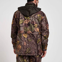 Vêtements de chasse en gros pour l'extérieur, veste softshell imperméable à capuche pour la pêche et la chasse aux oiseaux aquatiques, camouflage jungle, pour hommes