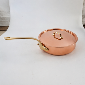 100% Pure Copper Sauce Pan with <b>Lid</b>, Handmade Copper Saucepan, Premium Chef Cookware, Kitchen Cooking <b>Pot</b>, OEM ODM Wholesale - Product Image 2