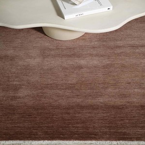 Modern Brown Handwoven Area <b>Rug</b> Natural Textured Carpet with Fringe Border for Living Room Bedroom Home Decor <b>Rustic</b> Chic Design - Product Image 6