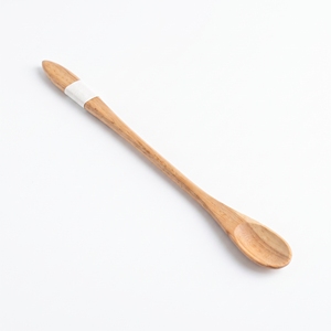 Natural Teak Wood Long Drink Stirring Spoon 21cm Thin Wooden <b>Stirrer</b> for <b>Cocktail</b> Tea Coffee - Product Image 1