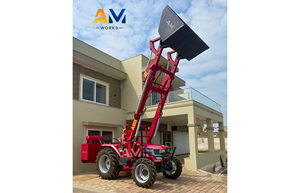 Cargador de Cogollos No Telescópico Ashok Metal Works para Tractor, Capacidad de la Cuchara de 400 kg, Altura de Descarga de 16 pies, Cuchara Grande para Cogollos, 1 Año de Garantía - Product Image 2