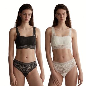 Sujetador de encaje de alta calidad, sin costuras, copa completa, estilo francés, con tirantes ajustables, de una pieza, transpirable, con aros, para mujer - Product Image 6