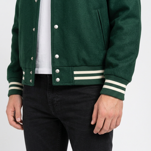 Veste universitaire unisexe hiver 2026 en promotion – Nouvelle version respirante à capuche intégrée, 100 % laine de haute qualité - Product Image 5