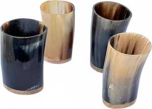 Regalo medieval único, regalo de cristal con temática nórdica, cuerno histórico, artículos de bar con temática vikinga, taza coleccionable de fantasía - Product Image 2