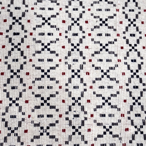 Alfombra DECORDEC de Lana con Patrón Geométrico en Negro Marfil y Óxido, Ecológica, Antideslizante, Moderna, Tribal, Lineal, Hecha a Mano, Gruesa - Product Image 4