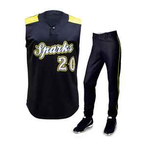 Uniformes de Béisbol Personalizados para Mujer, Sublimados en Poliéster, Camisetas de Softbol Sólidas y Transpirables con Tecnología de Detección de Agujas - Product Image 2