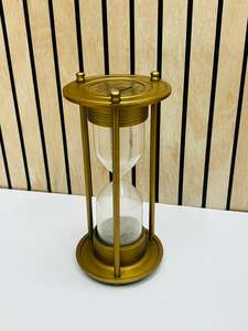 Reloj de Arena de Aluminio Chapado en Oro de 8'' con Diseño 3D de Ángel Animal |   Pie Decorativo de Mesa de Estilo Vintage para Graduación (Otto 1869) - Product Image 6