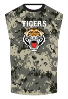 Tigers Kamuflaj 7v7 Üniforma Seti Yüceltilmiş Nem Emici Unisex Yetişkin Atlet Şort