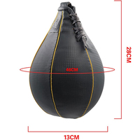 Ballon de vitesse de boxe en cuir avec couleur/taille personnalisées et design personnalisable - Équipement d'entraînement de haute qualité