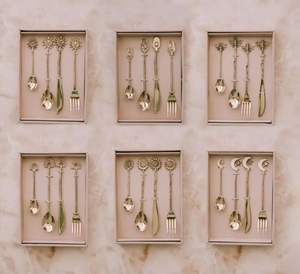 Luxury Cutlery Set Wooden HandleCutlery Rustic Cutlery Set Premium <b>Flatware</b> Set Hotel Cutlery Set Restaurant Cutlery Wholesale - Product Image 2