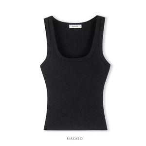 HAGOO Débardeur Classique Femme Col U Sans Manches en Coton Doux Respirant Teint Naturel Minimaliste pour Bureau et Quotidien A301 - Product Image 1