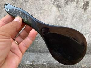 ช้อนทำจากเขาควายธรรมชาติคุณภาพออร์แกนิก - เป็นมิตรกับสิ่งแวดล้อมและทนทาน ดีไซน์ปรับแต่งได้สำหรับใช้ในบ้าน ร้านอาหาร งานแต่งงาน - Product Image 2