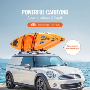 Portapacchi per Kayak con 2 Barre a J, Supporto Morbido per Tetto, Fissaggio per Kayak, Tavola da Surf, Canoa, SUP, Sci, per Tetto Auto - Product Image 2