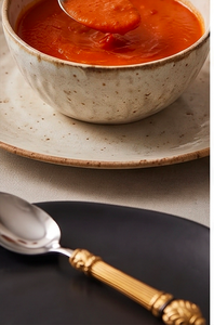 Ensemble de couverts vintage en acier inoxydable avec poignées dorées, 4 pièces, vaisselle pour dîner, passe au lave-vaisselle, pour table de mariage - Product Image 4