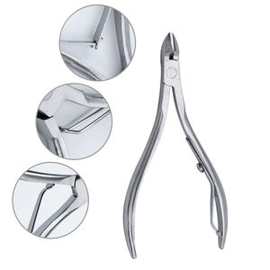 Pince à cuticules professionnelle en acier inoxydable pour manucure et pédicure, outil de coupe et de soin des ongles, pince coupante pour nail art - Product Image 4