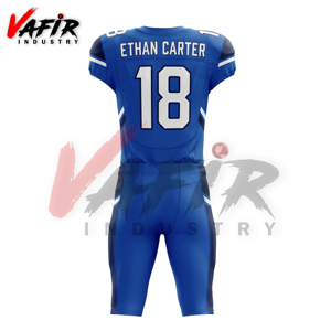Uniforme de Fútbol Americano Cómodo y Transpirable, Sublimado Personalizado, Material de Spandex/Poliéster, Secado Rápido, Cuello en V, Elástico - Product Image 3
