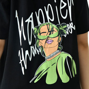 เสื้อยืดสตรีทแวร์ทรงหลวมแบบดรอปโชว์เดอร์ ระบายอากาศได้ดี คุณภาพพรีเมียม ผลิตตามสั่ง ผ้าโพลีเอสเตอร์และคอตตอน รุ่น 2026 - Product Image 4