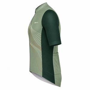Camiseta de ciclismo para hombre, manga corta, con cremallera completa, transpirable y elástica, para carreras en carretera y entrenamiento - Product Image 2