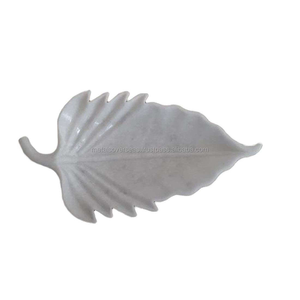 Plateau décoratif en marbre blanc pour table à manger, cuisine et décoration contemporaine de la maison - Product Image 6