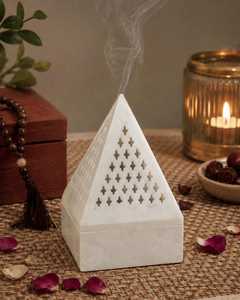 Nuevo y Exclusivo Quemador de Incienso de Mármol Hecho a Mano, Artesanía Hs Husnain, Quemador de Incienso Religioso Ecológico para Decoración del Hogar - Product Image 2