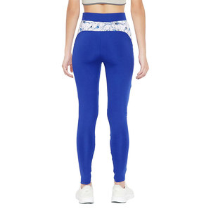 Women's Yoga Set 2-Piece Sleeveless <b>Crop</b> Top Mid Waist <b>Leggings</b> Full-Length Solid Print Contrast Binding Breathable - Product Image 3