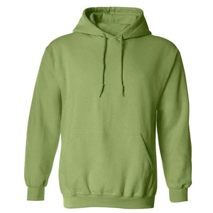 เสื้อสเวตเชิ้ตผู้ชายสีเขียวมีฮู้ด ผ้าฟลีซ ทรงปกติ สีพื้น ลำลอง มีกระเป๋าหน้า ใส่ได้ในฤดูใบไม้ร่วง - Product Image 5