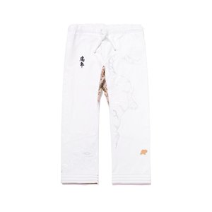 Kimono de Jiu Jitsu Brasileño Estilo Albino Preto Personalizado, Tejido Perlado 100% Algodón 500g, Impresión Serigráfica Elástica para Competición - Product Image 4