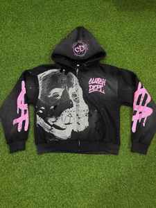 แจ็คเก็ตมีฮู้ดซิปบ็อกซี่สำหรับผู้ชายโอเวอร์ไซส์ออกแบบได้ตามต้องการมีฮู้ดแบบรูดซิป - Product Image 2