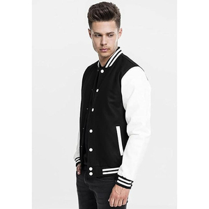Chaqueta Varsity de Invierno para Hombre de Alta Calidad, Talla Grande, Cuello Alto de Lana, Logotipo Frontal Ajustable, Estilo Vintage, Transpirable y Personalizable - Product Image 4