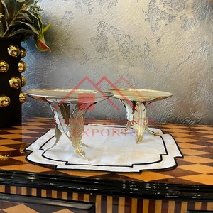 Supports à gâteaux décoratifs de table avec supports à plumes pour la décoration de fête d'anniversaire Supports à gâteaux à 1 étage en métal de haute qualité Best-seller - Product Image 2
