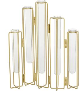 Jarrón de Metal Delgado y Alto, Hecho a Mano, para Exhibición Floral Moderna en Interiores, Apartamentos, Hoteles, Resorts y Villas - Product Image 1
