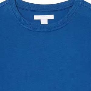Sweat-shirt unisexe bleu à col rond, coupe classique, tricoté, couleur unie, décontracté, manches longues, haut uni teint, pour homme - Product Image 5
