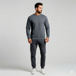 เสื้อสเวตเชิ้ตสตรีทแวร์คุณภาพสูง ผ้าฝ้าย 100% สำหรับผู้ชาย รุ่นใหม่ คุณภาพดี เสื้อสเวตเชิ้ตเปล่าสำหรับผู้ชาย รับสกรีนโลโก้ พร้อมเสื้อสเวตเชิ้ตผู้ชาย - Product Image 4