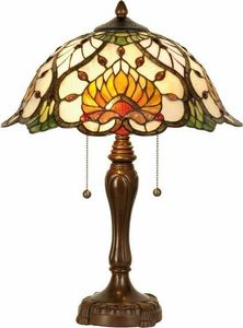 Lámpara de Mesa de Hierro con Vidrio Estampado y Pantalla de Flores, Diseño Moderno Hecho a Mano, Duradera, para Sala de Estar, Decoración Diwali - Product Image 2