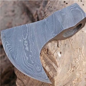 Cabeza de Hacha de Acero de Damasco Artesanal, Diseño Forjado, Acero de Damasco de Alta Resistencia, Acabado con Patrón de Acero de Damasco - Product Image 3